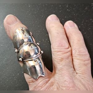 Sterling Silver Renaissance Armor Ring